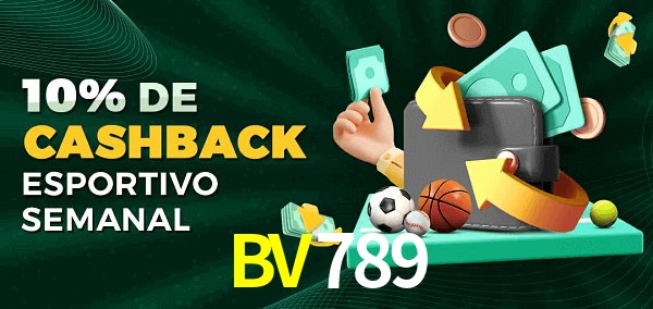 10% de bônus de cashback na BV789